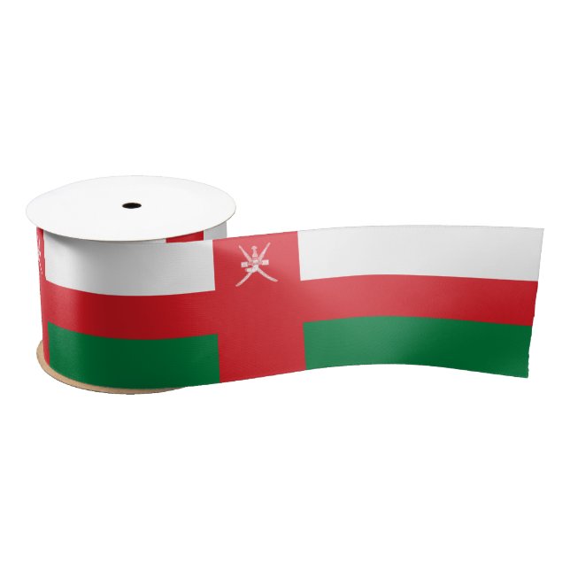 Ruban En Satin Drapeau d'Oman (Bobine)