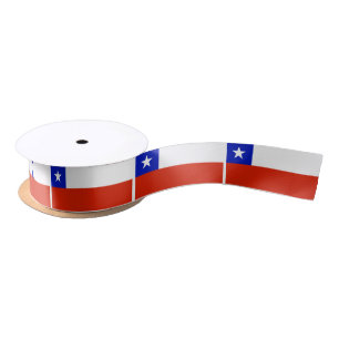 Ruban En Satin Drapeau du Chili