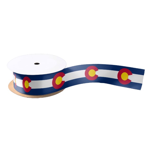 Ruban En Satin Drapeau du Colorado, drapeau de l'État américain (Bobine)