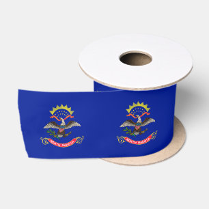 Ruban En Satin Drapeau du Dakota du Nord