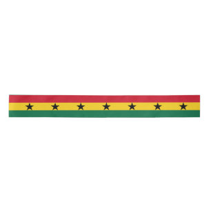 Ruban En Satin Drapeau du Ghana