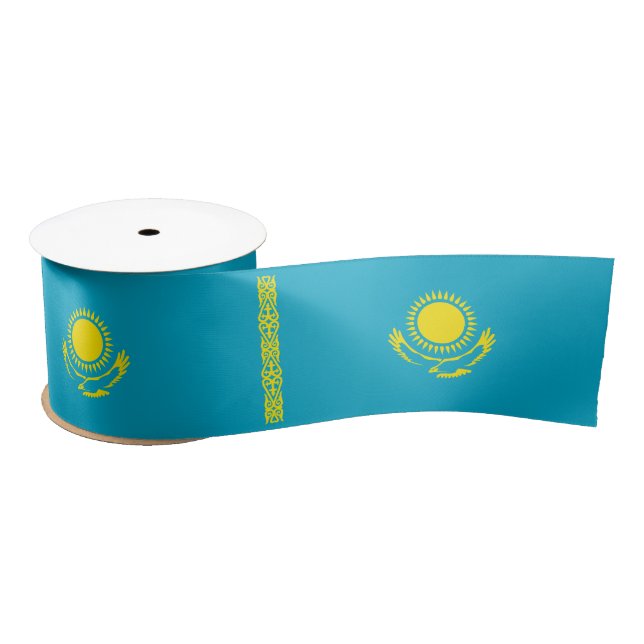 Ruban En Satin Drapeau du Kazakhstan (Bobine)