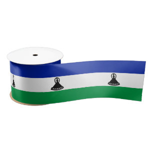 Ruban En Satin Drapeau du Lesotho