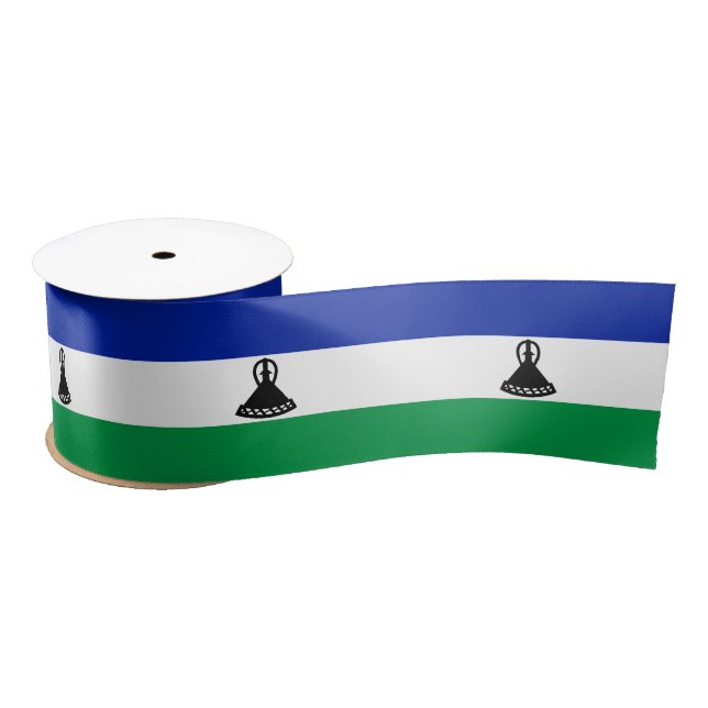 Ruban En Satin Drapeau du Lesotho (Bobine)