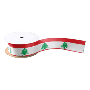 Ruban En Satin Drapeau du Liban