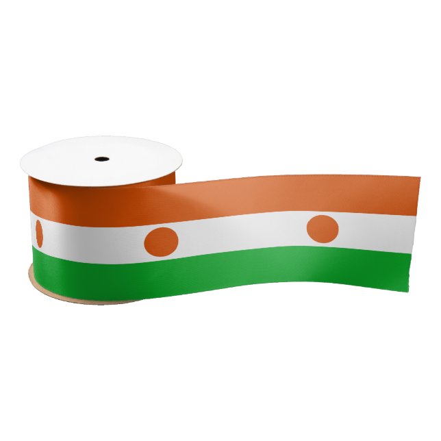Ruban En Satin Drapeau du Niger (Bobine)