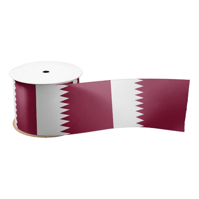 Ruban En Satin Drapeau du Qatar (Bobine)