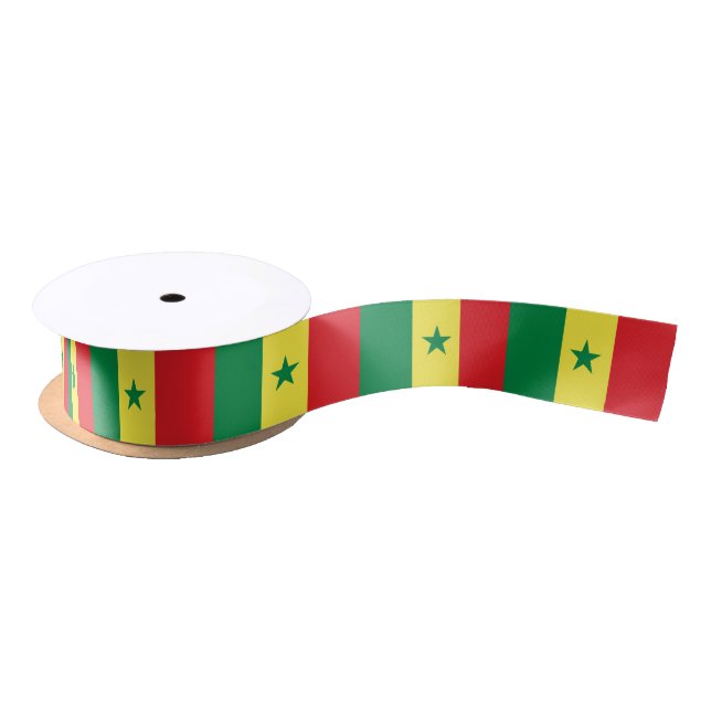 Ruban En Satin Drapeau du Sénégal (Bobine)