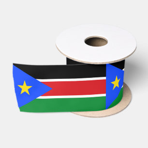 Ruban En Satin Drapeau du Soudan du Sud