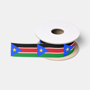Ruban En Satin Drapeau du Soudan du Sud