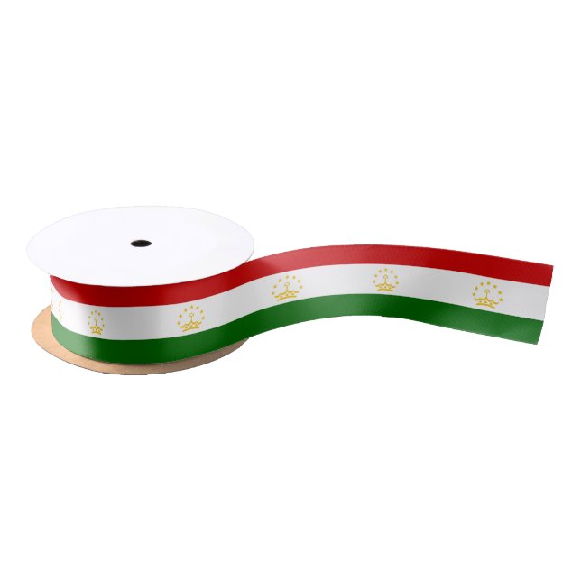 Ruban En Satin Drapeau du Tadjikistan (Bobine)