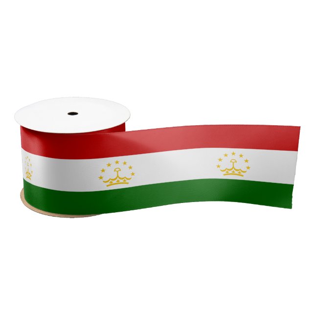 Ruban En Satin Drapeau du Tadjikistan (Bobine)