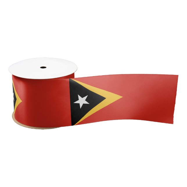 Ruban En Satin Drapeau du Timor oriental (Bobine)
