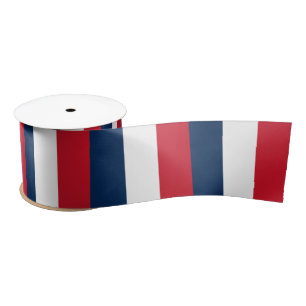 Ruban En Satin Drapeau français