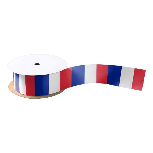 Ruban En Satin Drapeau français (Bobine)