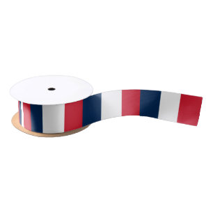 Ruban En Satin Drapeau français