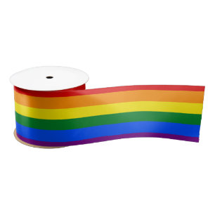 Ruban En Satin Drapeau Gay pride arc-en-ciel LGBT