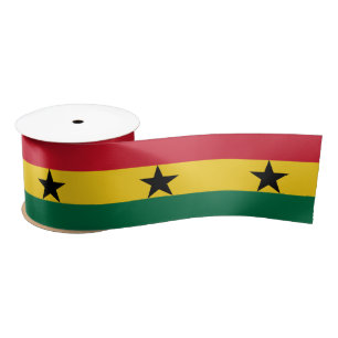 Ruban En Satin Drapeau ghanéen et voyage au Ghana, vacances/spor