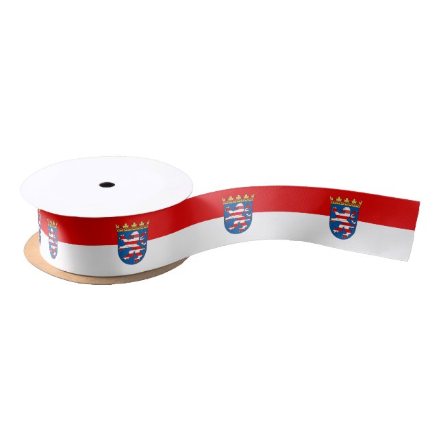 Ruban En Satin Drapeau Hesse Satin Ruban (Bobine)