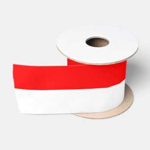 Ruban En Satin Drapeau Indonésie