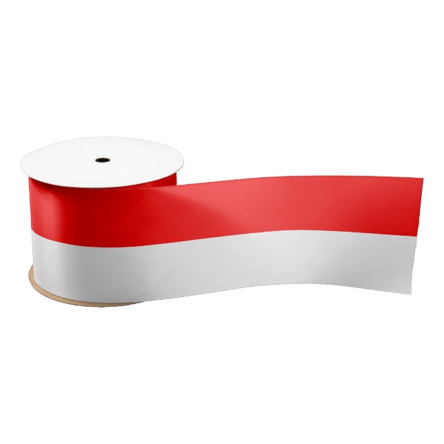 Ruban En Satin Drapeau Indonésie (Bobine)