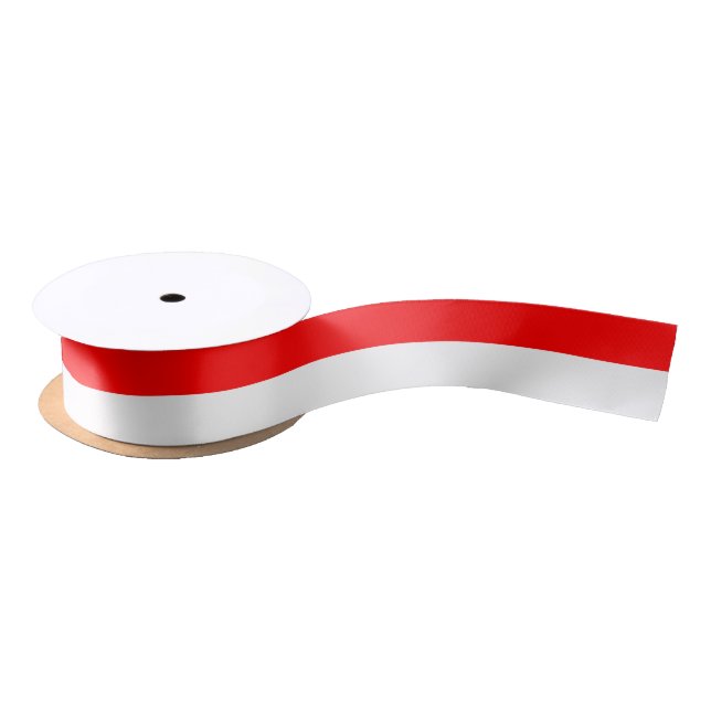 Ruban En Satin Drapeau Indonésie (Bobine)