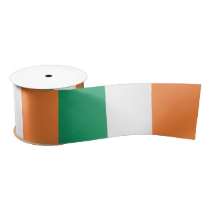 Ruban En Satin Drapeau irlandais (République d'Irlande) (ROI) (Ei