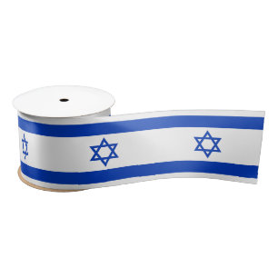 Ruban En Satin Drapeau Israël
