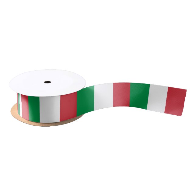 Ruban En Satin Drapeau Italie (Bobine)