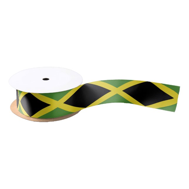 Ruban En Satin Drapeau jamaïcain (Bobine)