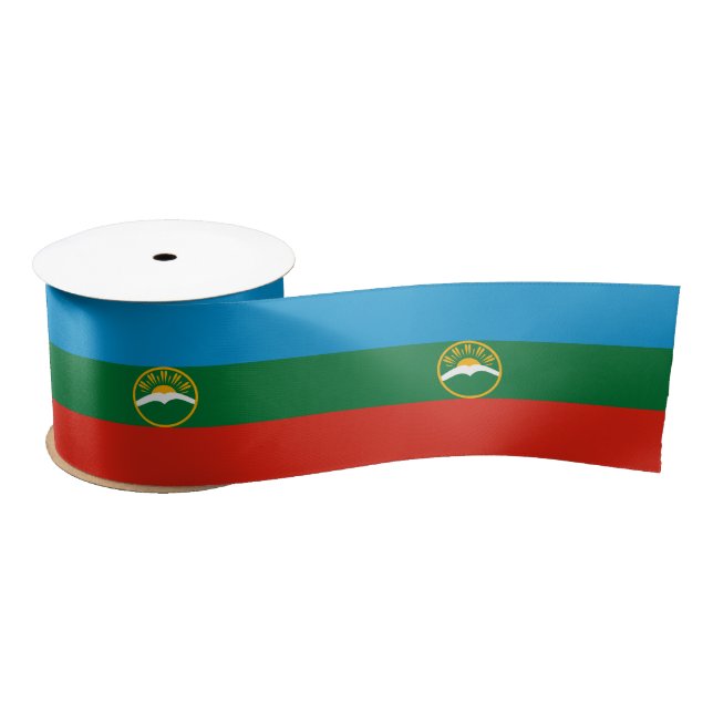 Ruban En Satin Drapeau Karachay Cherkessia (Bobine)