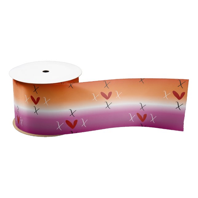 Ruban En Satin Drapeau Lesbien X Love X Sunset (Bobine)