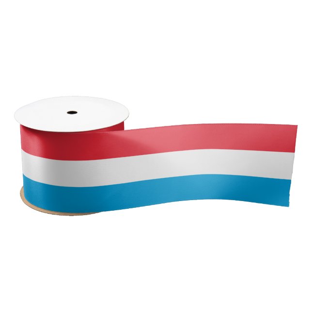 Ruban En Satin Drapeau Luxembourg (Bobine)
