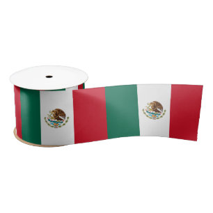 Ruban En Satin Drapeau Mexicain