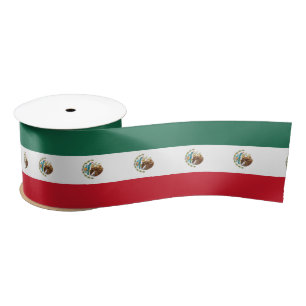 Ruban En Satin Drapeau mexicain classique