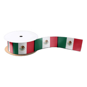 Ruban En Satin Drapeau mexicain classique