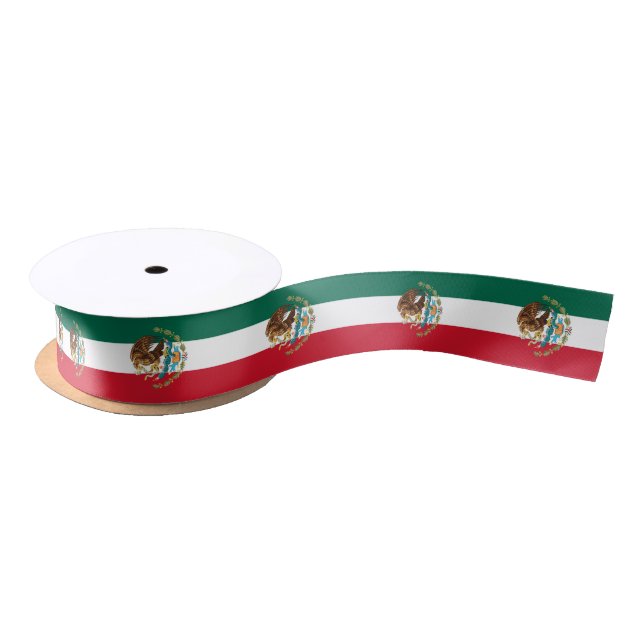 Ruban En Satin Drapeau mexicain couleurs ruban, Mexique patriote  (Bobine)