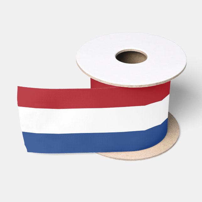 Ruban En Satin Drapeau néerlandais (Bobine)