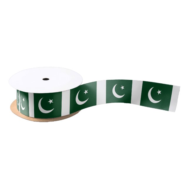 Ruban En Satin Drapeau pakistanais (Bobine)