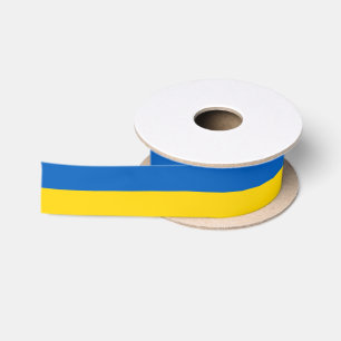 Ruban En Satin Drapeau patriotique ukrainien