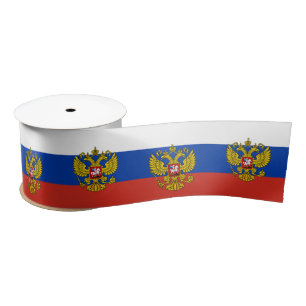 Ruban En Satin Drapeau russe et vacances Russie, voyage / sports