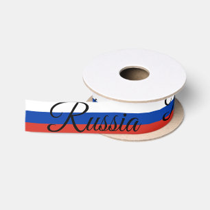 Ruban En Satin Drapeau russe et voyage en Russie, vacances / spor