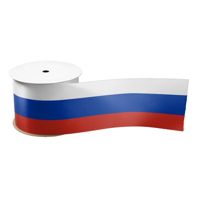 Ruban En Satin Drapeau russe (Russie) (Bobine)