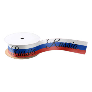 Ruban En Satin Drapeau russe & Voyage Russie, vacances / sports