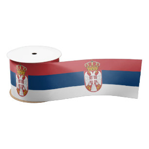 Ruban En Satin Drapeau serbe