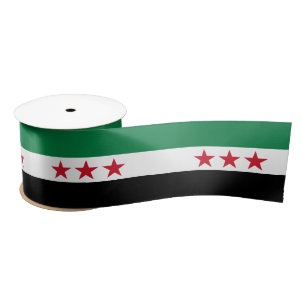 Ruban En Satin Drapeau syrien, indépendance de la Syrie, voyage /