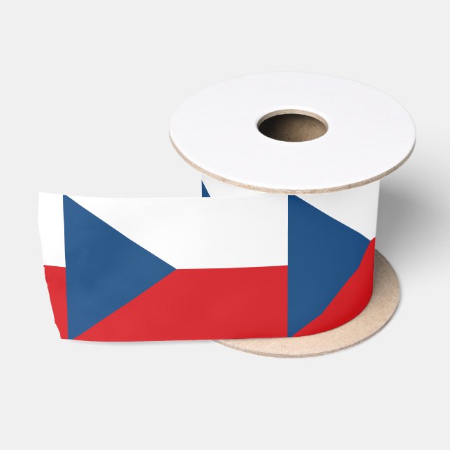 Ruban En Satin Drapeau tchèque (Bobine)