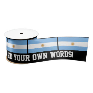 Ruban En Satin Drapeau traditionnel de l'Argentine