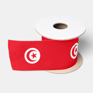 Ruban En Satin Drapeau tunisien et voyage en Tunisie, vacances/sp