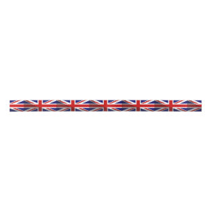 Ruban En Satin Drapeau Union Jack de l'ombre